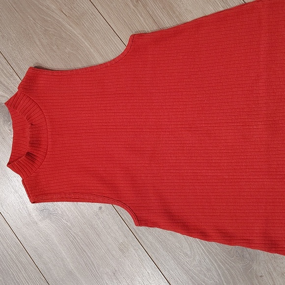 Old Navy Sleeveless Red Midi Dress Ladies Size M - Picture 3 of 6